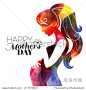 Watercolor beautiful pregnant woman. Vector illustration 正版图片在线交易平台 - 海洛创意（HelloRF） - 站酷旗下品牌 - Shutterstock中国独家合作伙伴