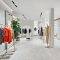 URAStudio creates minimalist clothing boutique in Istanbul : URAStudio has completed the Istanbul flagship store for Cashmere in Love, using brass accents and geometric patterns to add visual appeal