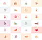 Icons : Introducing Yummies, chow down on our newest UI8 original icon set! Packed into this delicious set are 24 easy to edit, unique, colorful, flat food related icons. Each icon is equipped with an adjustable stroke width and several file formats. Yumm