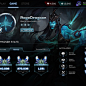 League of Legends Game Launcher - Champion Masteries, Sean Oliver : Fun UX and Visual Design exploration for an updated League of Legends Game Launcher. The challenge was to improve the user experience by taking a step back and looking at the overall cont