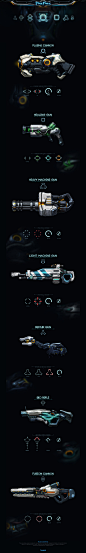 Sci-fi Weapon Concept & Reticle Design for Firefall