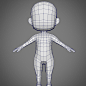 Male SD Character Base Low Poly Model 3D模型 $7 - .obj .ma .fbx - Free3D