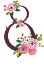 png彩铅鲜花文字花卉数字设计 创意花朵装饰艺术字 阿拉伯数字   8
@冒险家的旅程か★