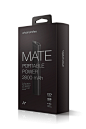 MATE / 2800mAh Power Bank : "Mate" is a power bank for mobile devices with LED lighting function, and it’s different from normal tube-shaped ones which not easy to fix on desk due to we apply triangular prism tube to prevent it from dropping or 