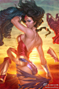 DC漫画著名角色神奇女侠（Wonder Woman）图赏，更多戳http://t.cn/zOTFQqW