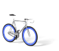 3d bicycle icon angle view