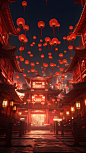 春节红色背景 (1)