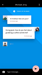 Free Chat UI kit for Photoshop and Sketch | InVision: 