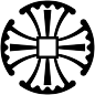 【十字架符号系列】坎特伯雷十字（Canterbury Cross）——据说由渡海而来萨克森人传入，如今已成为英国国教会（安立甘宗）的象征。代表神圣的三位一体。