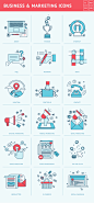 Set of Flat Line Icons : If you are interested in buying my work, please visit:http://www.shutterstock.com/gallery-952621p1.htmlhttp://graphicriver.net/user/PureSolution
