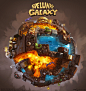 Spelunky Galaxy! (fan art)  : Fan art depicting how Spelunky could look in 3D.