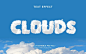 Clouds text effect