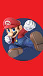 Super Mario, video game, Super Smash Bros. Ultimate, minimal, 720x1280 wallpaper