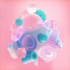 多啦a喵丷采集到C4D-抽象风