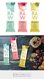 Raw Bar Branding and Packaging by MAISON D'IDÉE curated by Packaging Diva PD. 100% raw, organic, gluten free and vegan for Millennials.: 