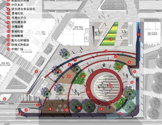 【新提醒】现代风格金融中心商业办公区景观...