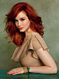 Christina-Hendricks-I love her hair and if it ... | ღ Tomorrow's Hair…