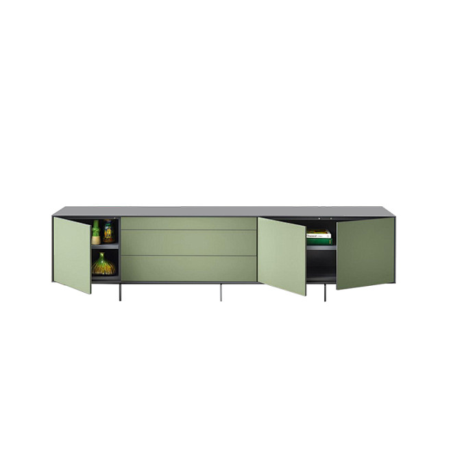意大利风格米兰设计餐边柜现代轻奢储物柜子...