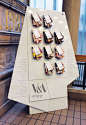 These set of 10 bespoke, uniquely folded maps of the V Museum were based on selections of designers, authors and media figures to time with the London Design Festival. By Johnson Banks UK in Sept of 2010.