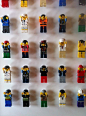 Playful Office Wall Filled with 1,200 LEGO People : There are so many different types of little LEGO people, from construction workers to chefs to sailors, and creative consulting firm Acrylicize found a per
