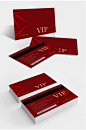红色酒店VIP卡会员卡-众图网