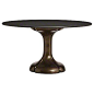 McGuire Furniture: Jacques Garcia Lucky Pedestal Dining Table: 513
