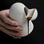 Porcelain Vinegar Flask by Aldo Bakker