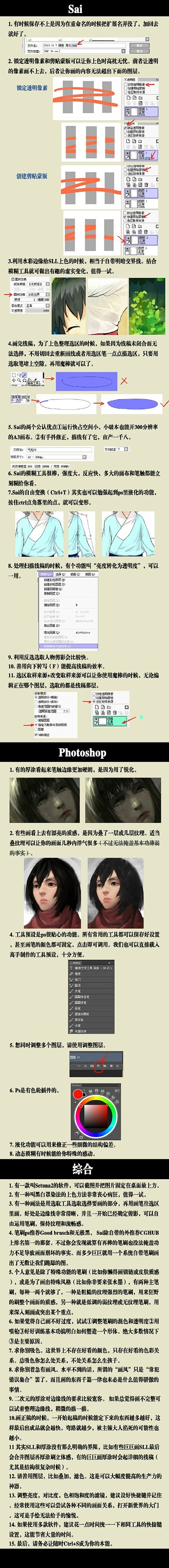 【软件教材】Sai+ps+的常规技能和知...