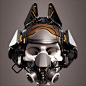 Pilot Helmet: Dog Head, wanoco 4D : I designed a canis-like helmet for fighter jet pilots. These Ears enable its operator to find out where enemy is!