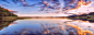 Sunset on the Lonely Lake, Trossachs, Scotland | 相片擁有者 J McSporran#自然风光# #风景# #摄影# #天空# #湖面#