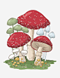 毒蘑菇卡通手绘高清素材 创意 卡通动画 卡通手绘 毒蘑菇 绘画 菌类 免抠png 设计图片 免费下载