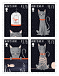 小猫邮票由达纳·戈德堡#采集大赛#