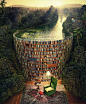 Bible Dam (Jacek Yerka) on Behance@北坤人素材