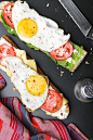 All-day Breakfast Baguette : Styling and photography for blog.