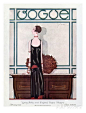 Vogue Cover - February 1925 By: Georges Lepape