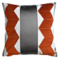 TOP PICK by Lisa Ferguson www.lisafergusoninteriordesign.com >>Piper Collection Chloe 22x22" silk and velvet appliqued pillow #HPmkt: 