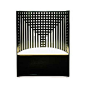 黑漆枫木椅规整而对称的几何式格状靠背模仿树的造型，座面平板简单地蒙有织物。是新艺术运动标志性的作品之一。
