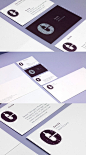 Escola’s minimalist business card | Business card | Pinterest