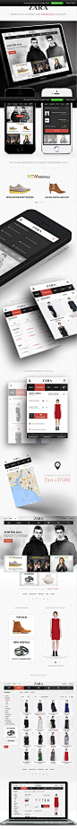 Zara / Desktop & iPhone App Redesign on Behance