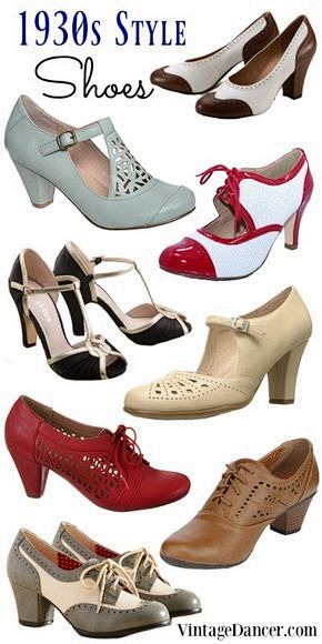 1930s shoes, 1930s s...