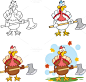 Turkey With Ax Collection Set - Illustrations