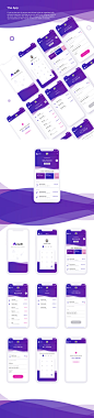 #APP模板#
简洁时尚紫色渐变金融启动闪屏首页app ui源文件xd设计模板