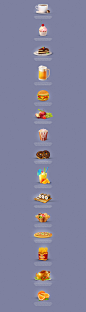 Tasty Bites - Food Icon Set Demo | PixelKit