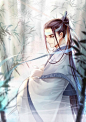 ✔《魔道祖师》蓝湛 蓝忘机 古风美男手绘 同人手绘 TV动画