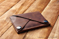 Coin pocket wallet leather wallet woman slim wallet by DiGeordie: 