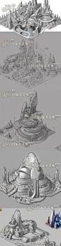 478 游戏原画素材 机械机甲机战科幻建筑角色 设定 2D资料图集-淘宝网