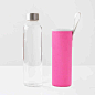U-PICK原品生活 健康创意耐热玻璃水瓶 550ml 密封带盖玻璃杯水杯