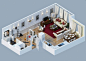 Apartment Designs Shown With Rendered 3D Floor Plans 9: 