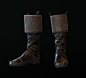 Officer's boots of the 19th century , Anastasia Fileva : Sculpting, texturing by Anastasia Fileva.  Baking, Shading, Render by Alexey Konzelko 
WIP. Props for my new character