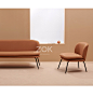 ZOK |丹麦设计| 科技布沙发北欧简约免洗防水易打理小户型公寓-淘宝网